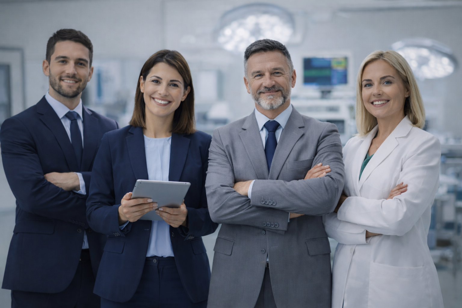 professionisti in ambiente medico avanzato